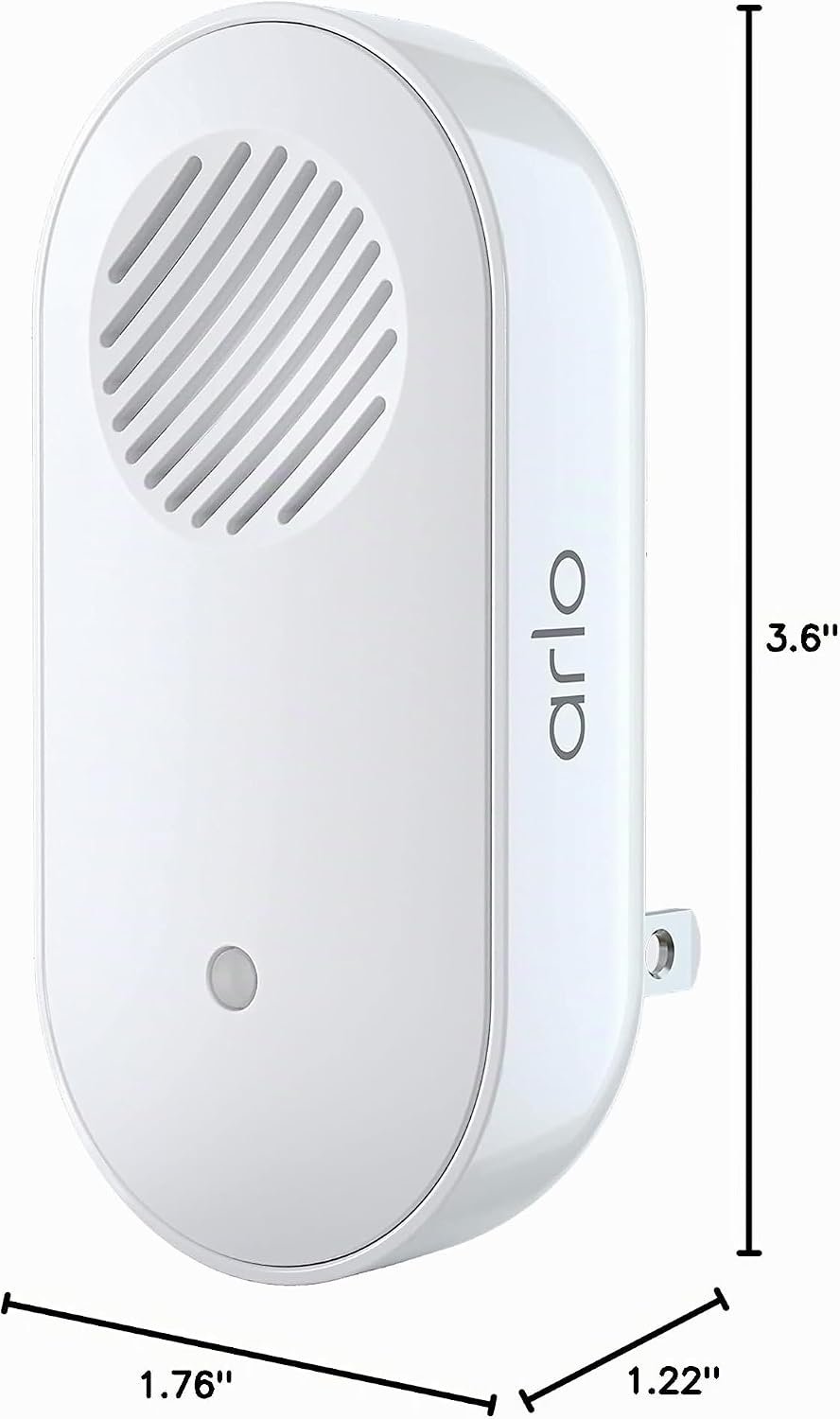 Arlo Chime 2, sirena incorporada, alertas audibles, melodías person...