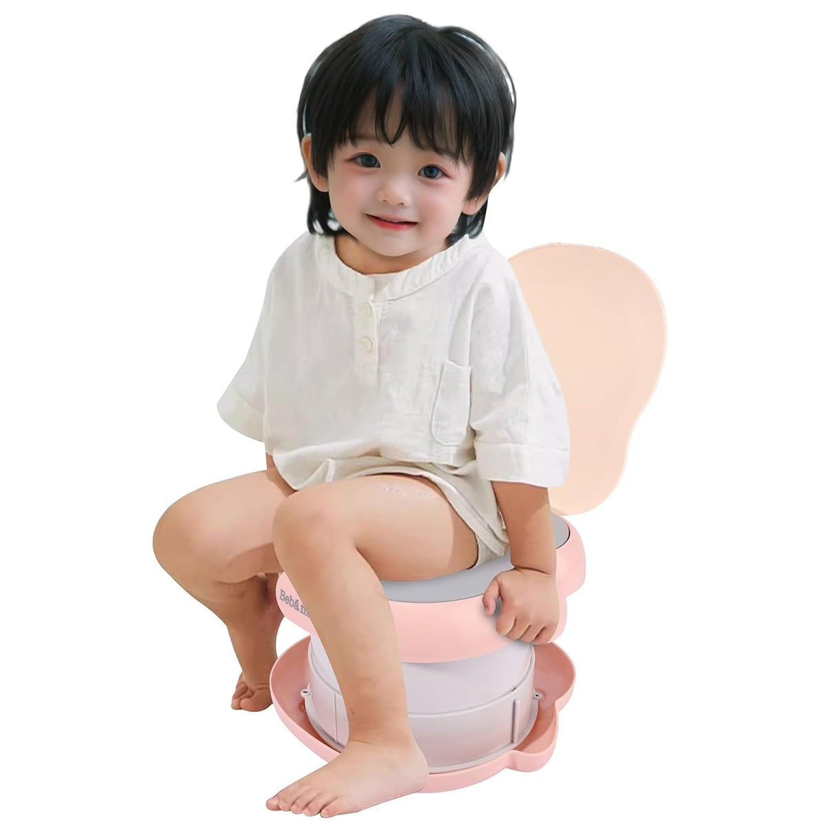 Bebamour Asiento portátil para niños de viaje, silla de inodoro ple...