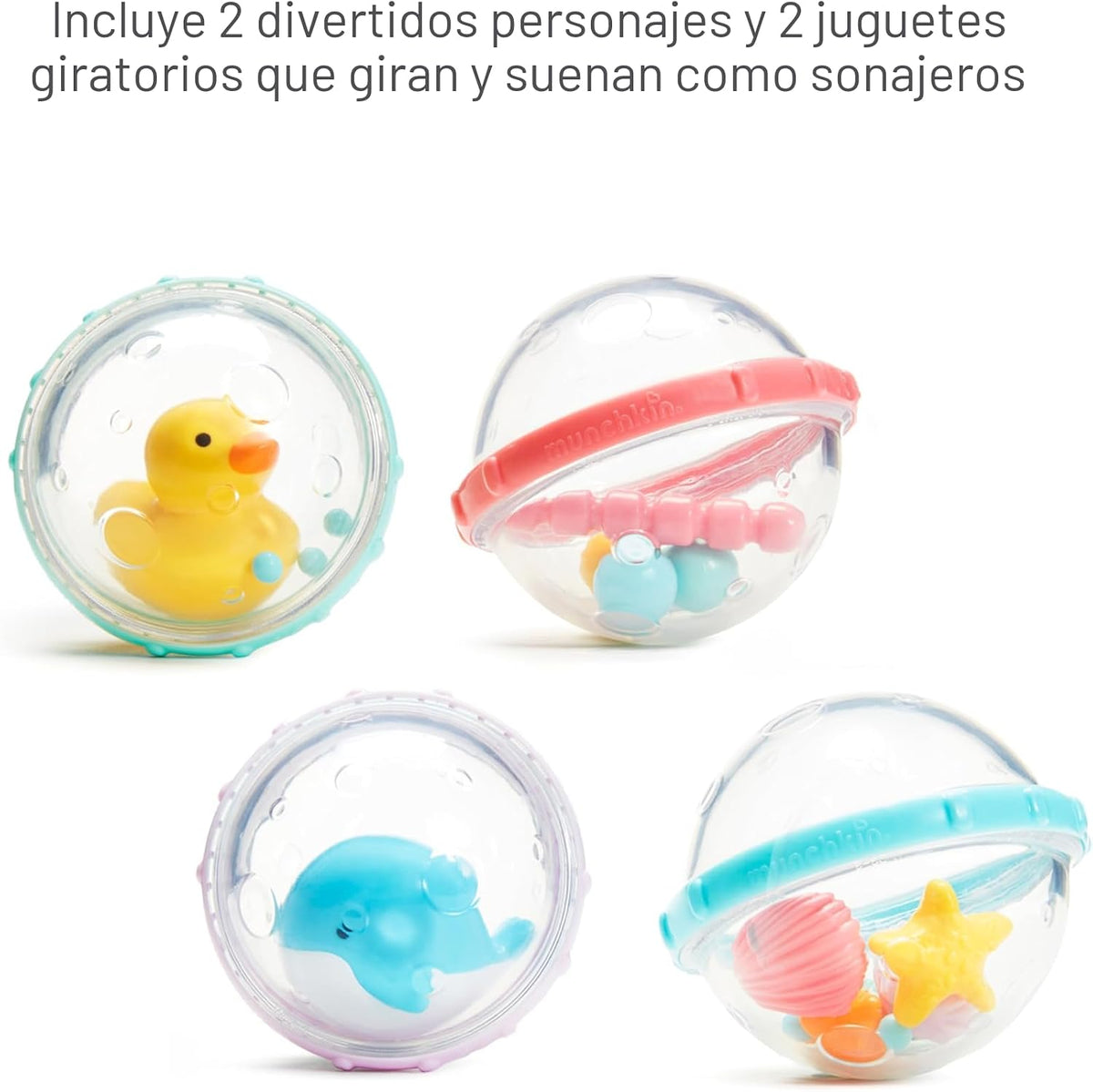 Munchkin® Float & Play Bubbles™ - Juguete de baño para bebés y...
