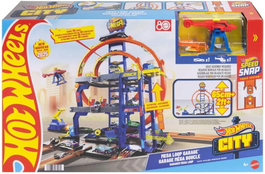 Set de Pista de Coches Juguetes Hot Wheels con Coche de Fundición a...