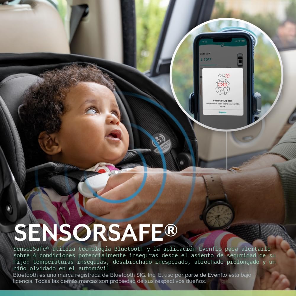 Evenflo Shyft DualRide - Cochecito de asiento de coche prematuro e...