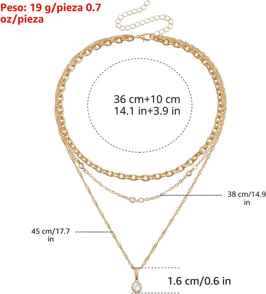 Gargantilla gruesa de oro para mujer, collar de declaración platead...