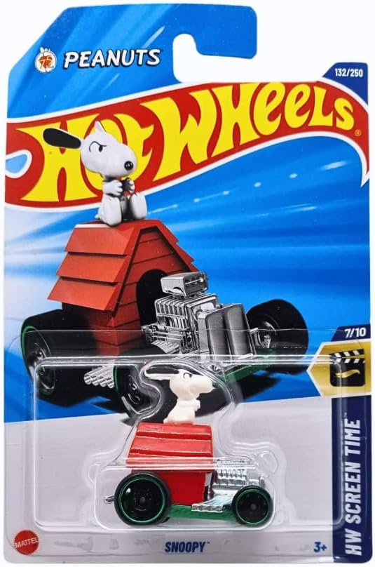 Hot Wheels Snoopy, colección HW Screen Time, 132\/250