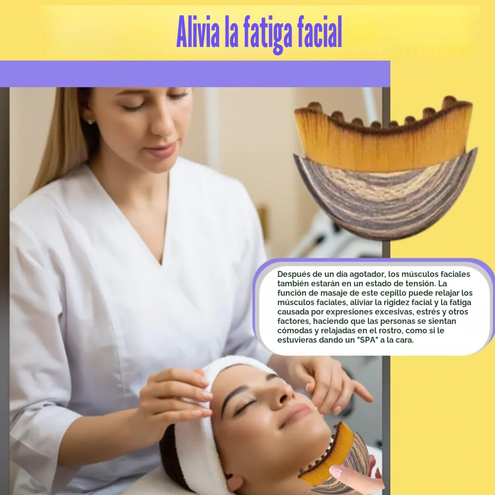 1\/2 PZS Cepillo Linfático de Contorno Facial para Esculpir \u2013...