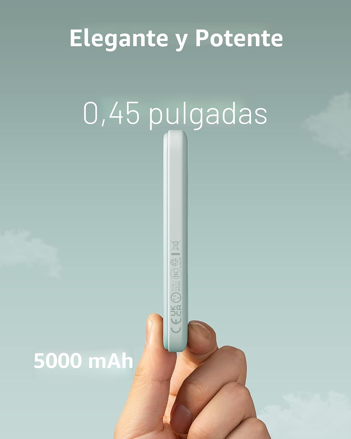 Anker 621 Cargador portátil magnético (MagGo), Banco de energía ina...