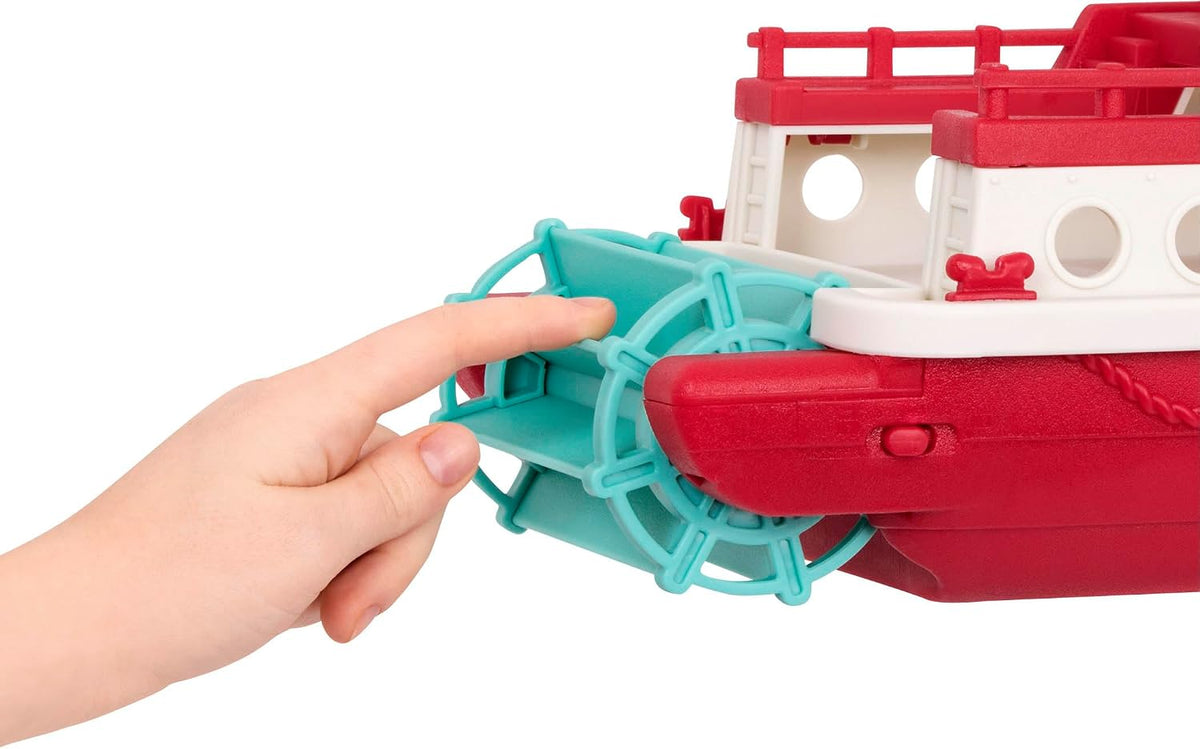 Battat Wonder Wheels - Barco de juguete de baño con 2 coches, juego...