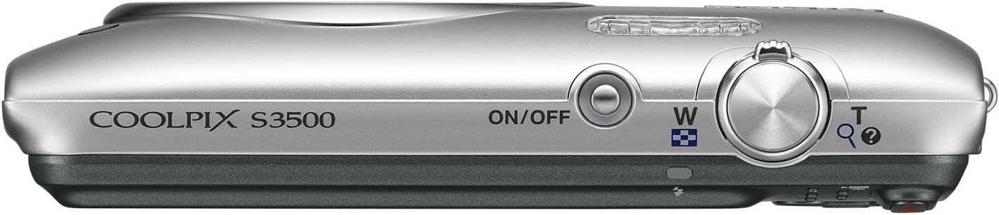 Nikon COOLPIX S3500 Cámara digital de 20.1 MP con zoom 7x (plata) (...