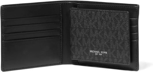 Michael Kors Cartera para caballero Greyson Billfold con pasaporte,...