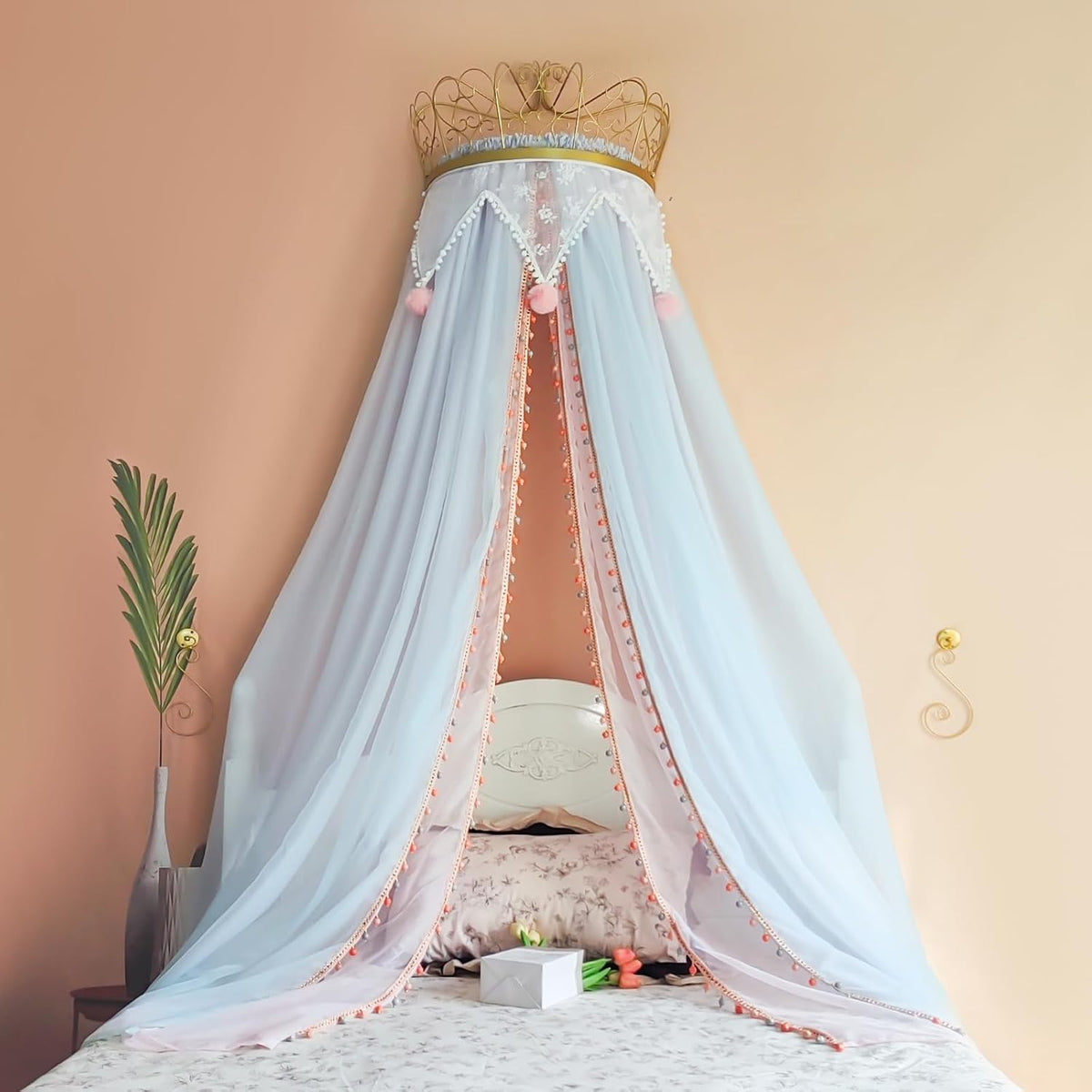 LIANGQIANJIN Dosel de cama para niñas, un dosel de cama de princesa...