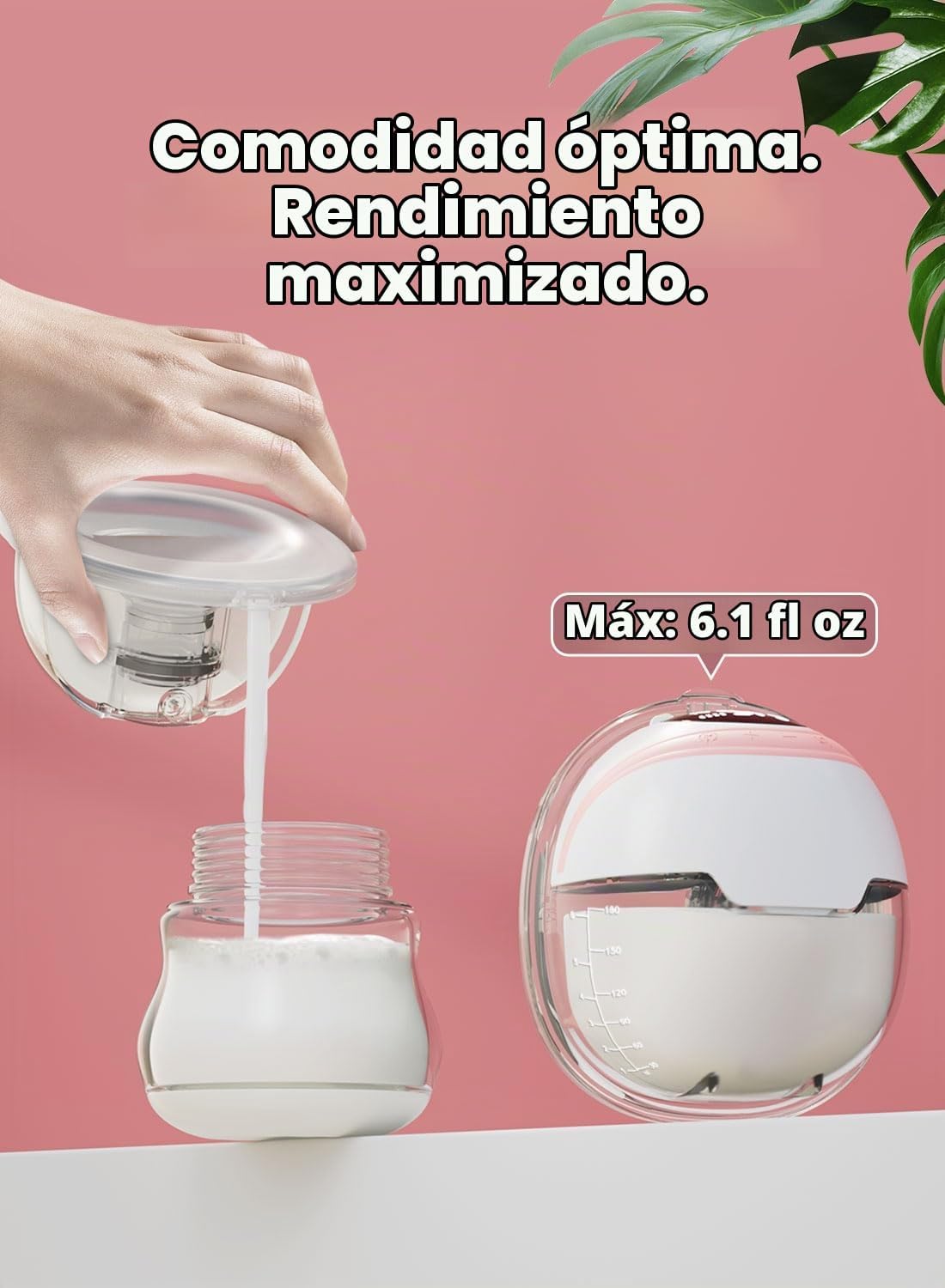 Extractor de leche eléctrico manos libres, 3 modos y 15 niveles, su...