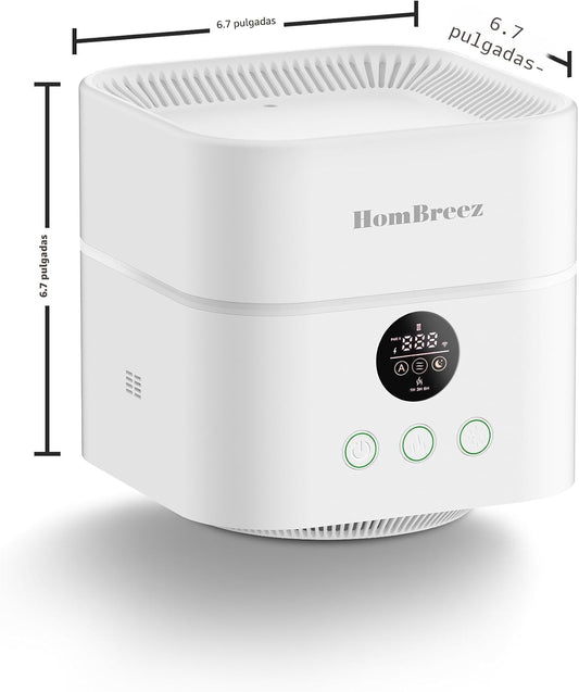 HomBreez Purificador de Aire y Humidificador Combo para Dormitorio,...