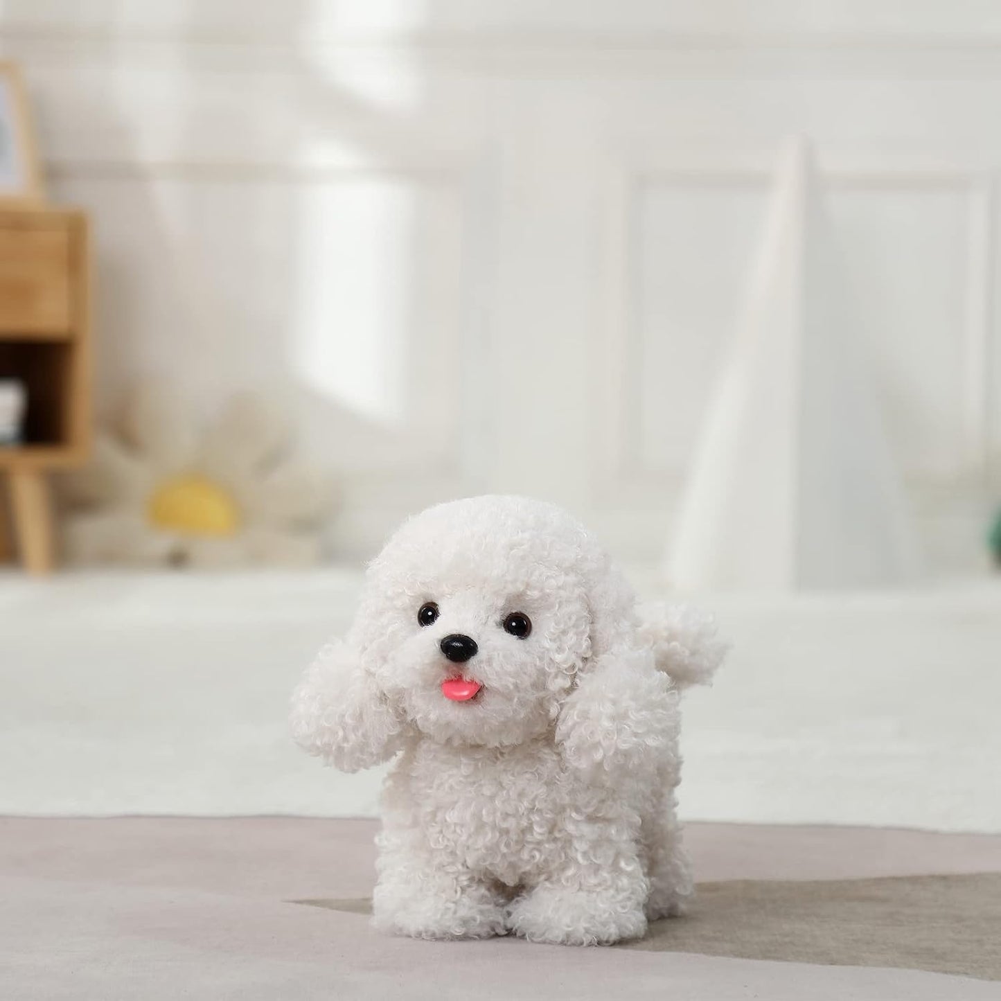 Juguete de perro de peluche electrónico interactivo de Poodle camin...