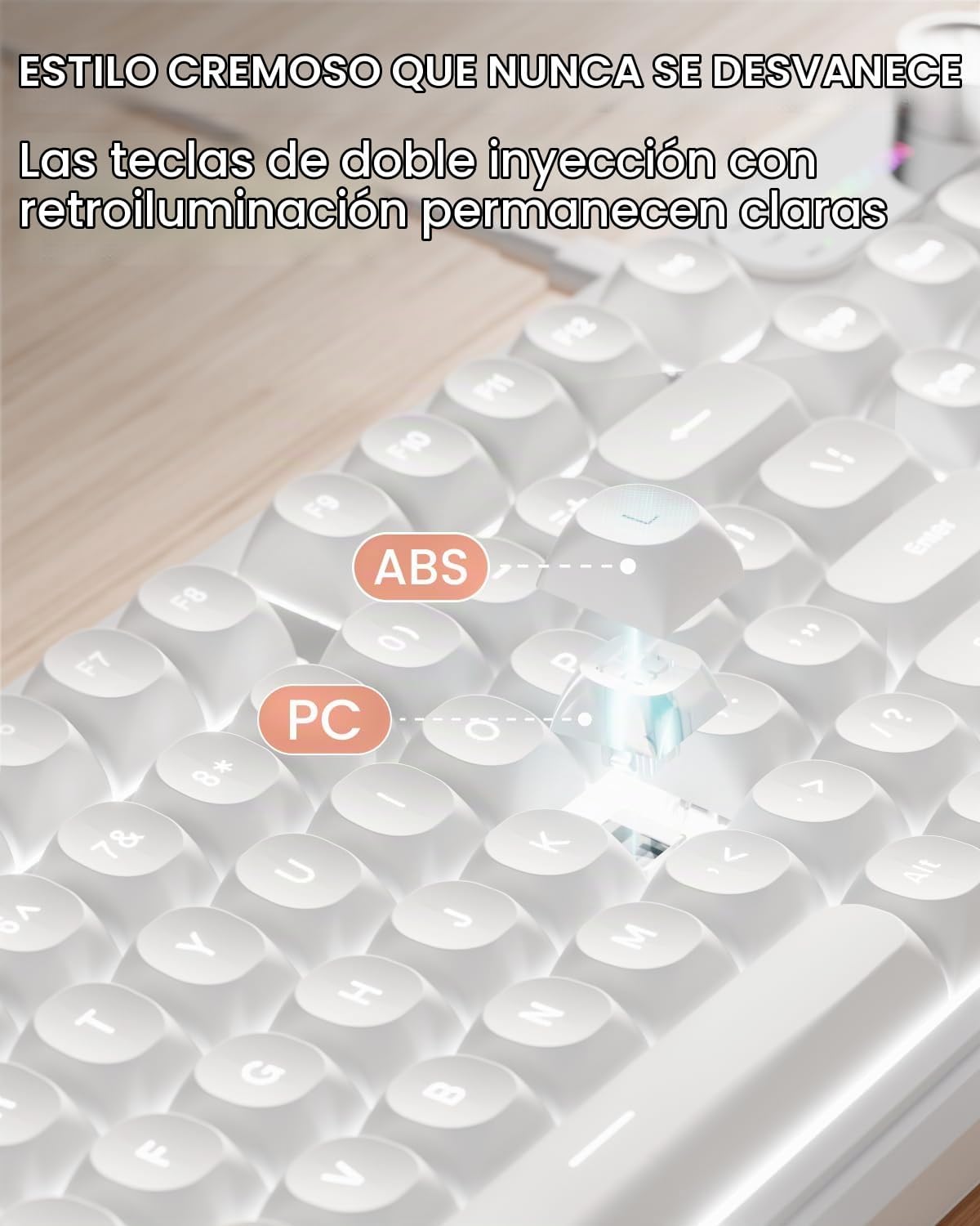 Combo de teclado y mouse con cable EWEADN con reposamuñecas desmont...