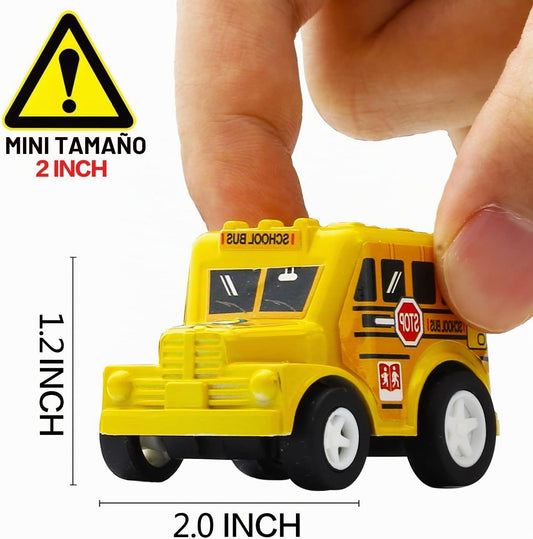 Funcorn Toys Juego de 12 mini vehículos de plástico surtido, juguet...
