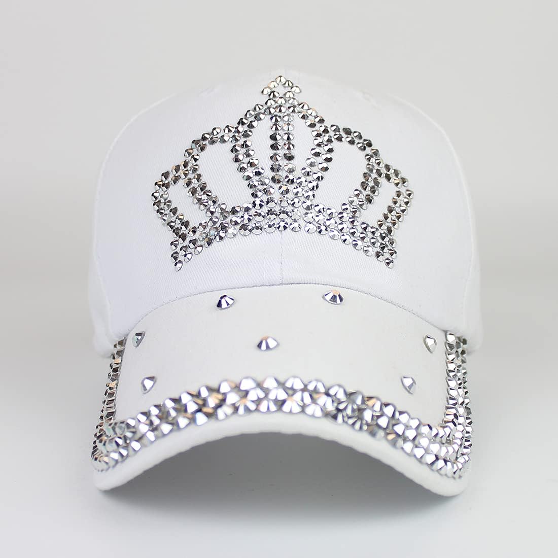 Gorra de béisbol ajustable para mujer, con diamantes de imitación b...