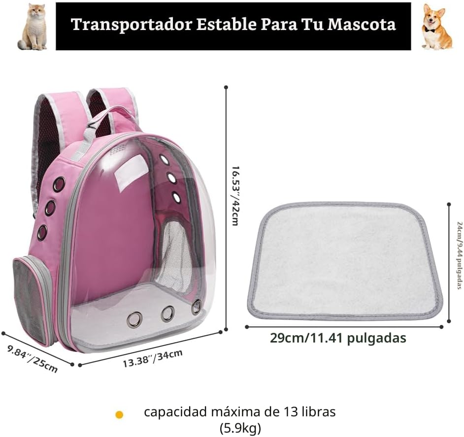 Vivicreate - Mochila grande para gatos transportadora de mascotas p...