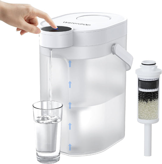 Waterdrop FreshTaste - Jarra con filtro de agua instantáneo de 17 t...