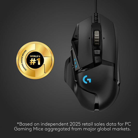Logitech G Ratón para juegos con cable 502 Hero - Negro | Alto rend...