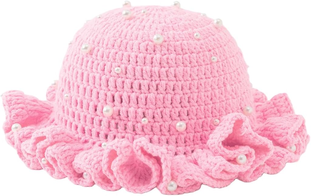 Eilova Orityle Sombrero de Cubo de Ganchillo para Mujer Lindo Sombr...
