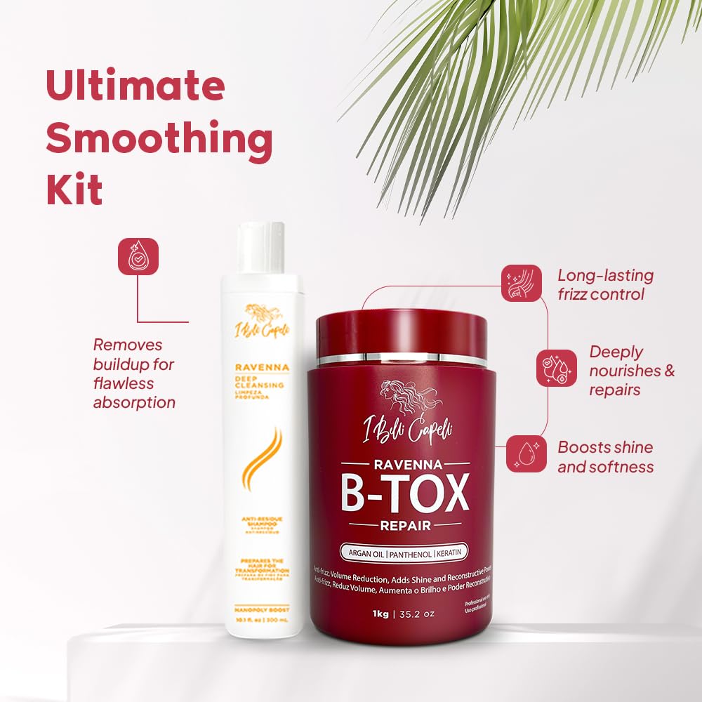I Belli Capelli Kit de Tratamiento Capilar Ravenna - 1kg\/35.02 oz...