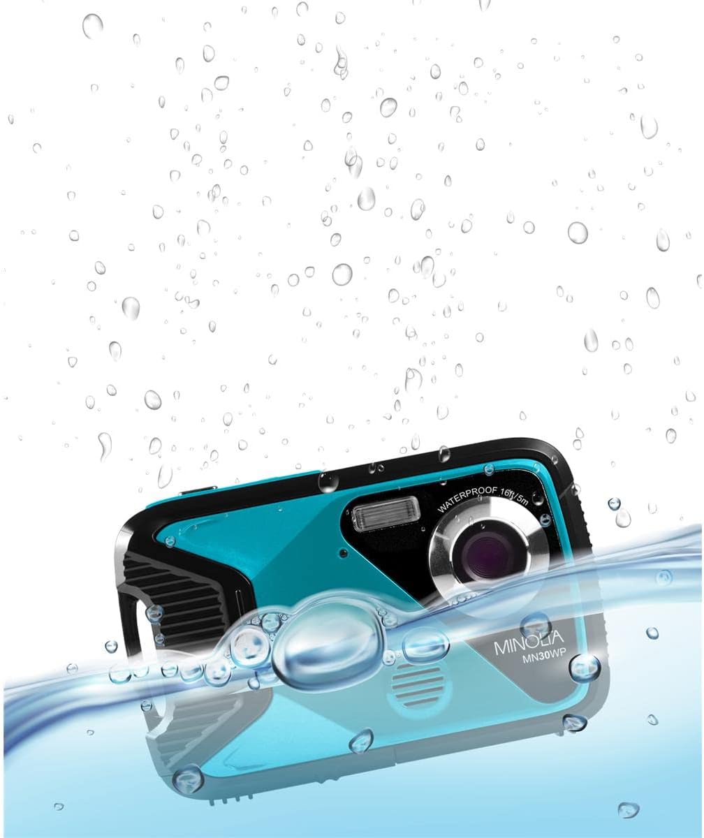 Minolta MN30WP - Cámara digital impermeable de 21 MP \/ 1080P HD (v...