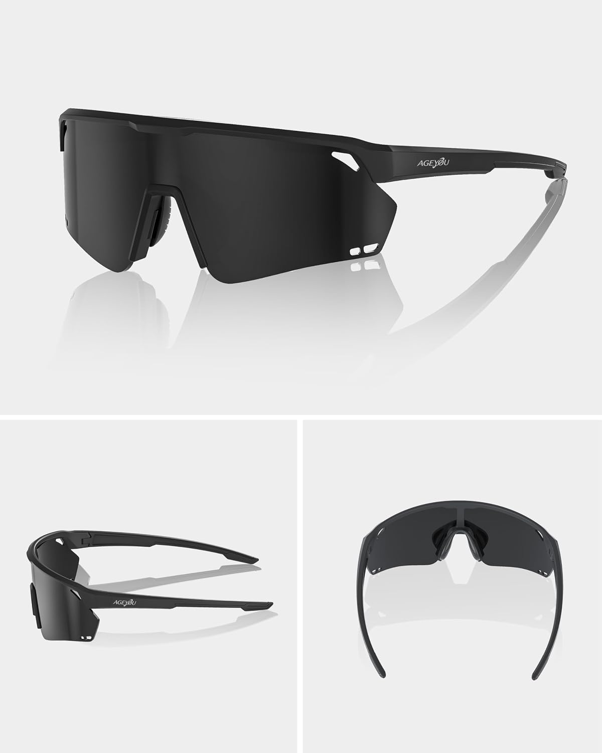 AGEYOU Gafas de sol deportivas polarizadas para hombres y mujeres |...