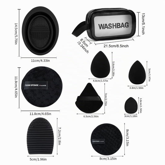 MAANGE Juego de 30 brochas de maquillaje profesional con bolsa de t...