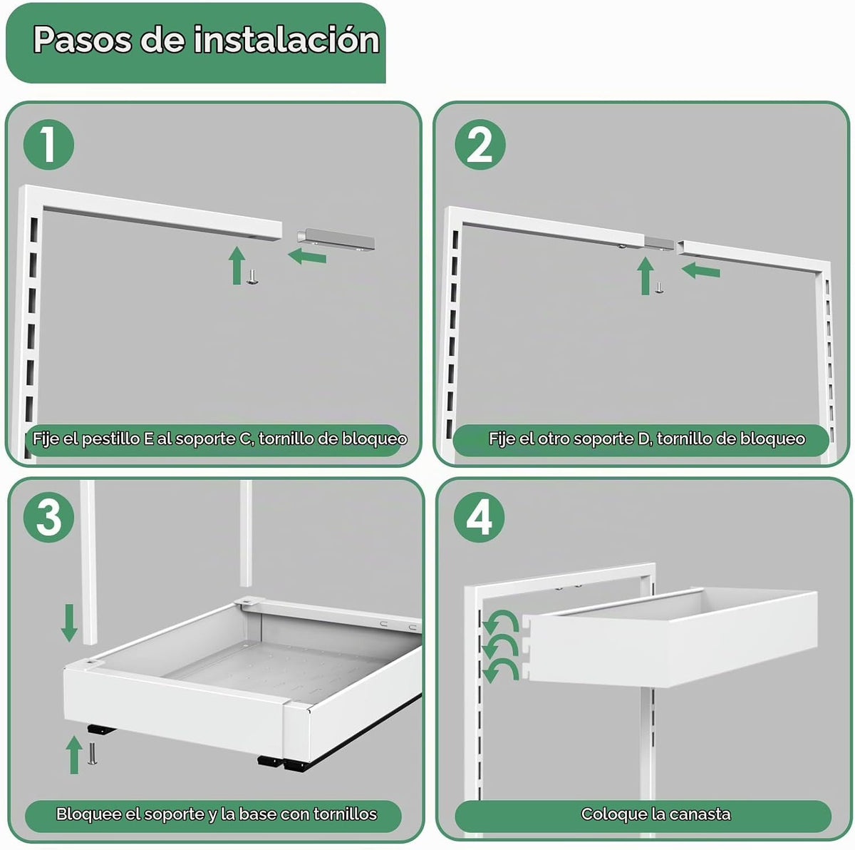 REALINN Organizadores y almacenamiento ampliables para debajo del f...