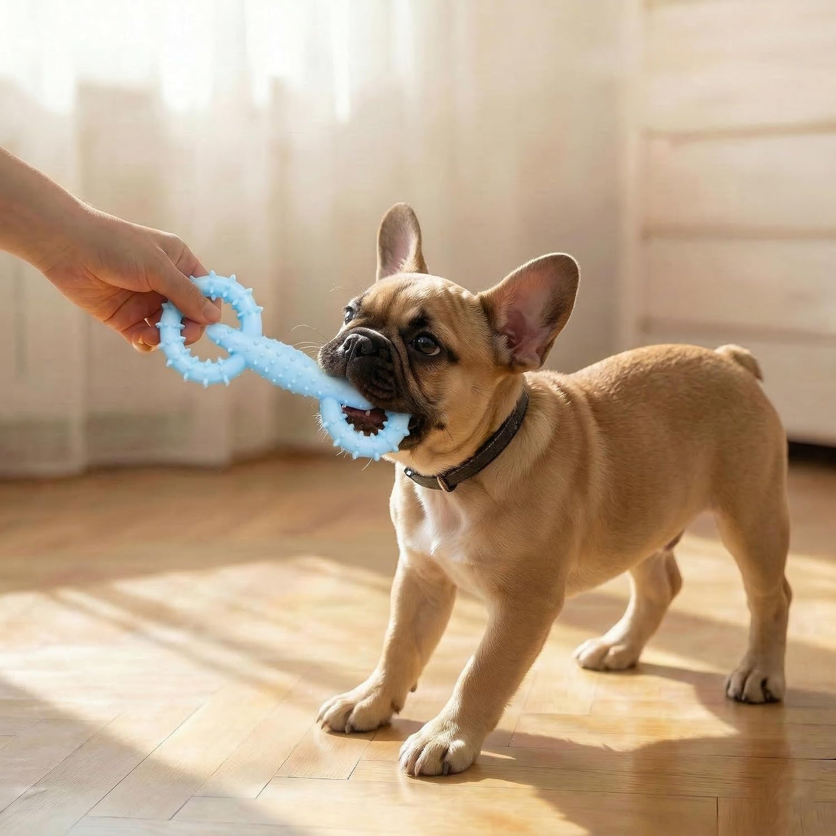 Miventra Juguetes masticables para cachorros, paquete de 6, juguete...