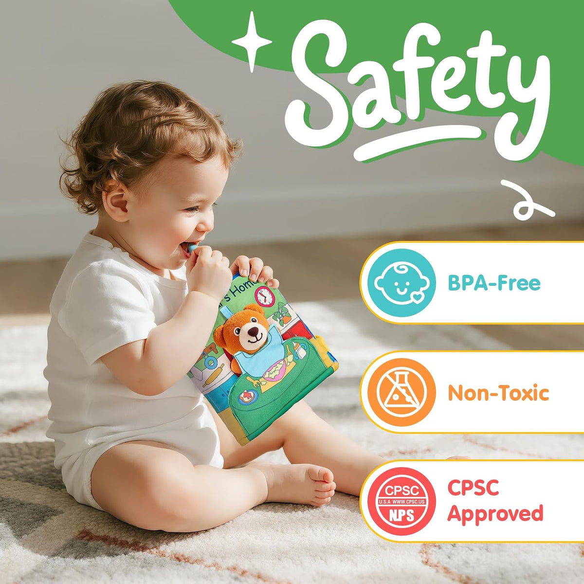 hahaland Libros para bebés de 0 a 6 meses \u2013 3D Touch and Feel...