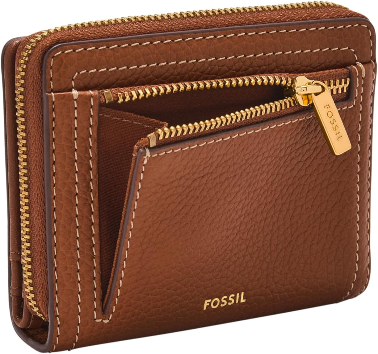 Fossil Cartera plegable multifunción Logan de piel con bloqueo RFID...