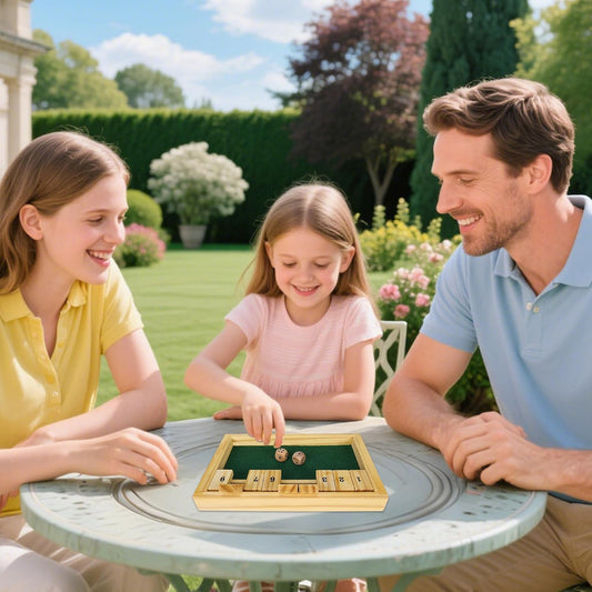 Juego Shut The Box - Juego de mesa de dados de madera - Juego clási...