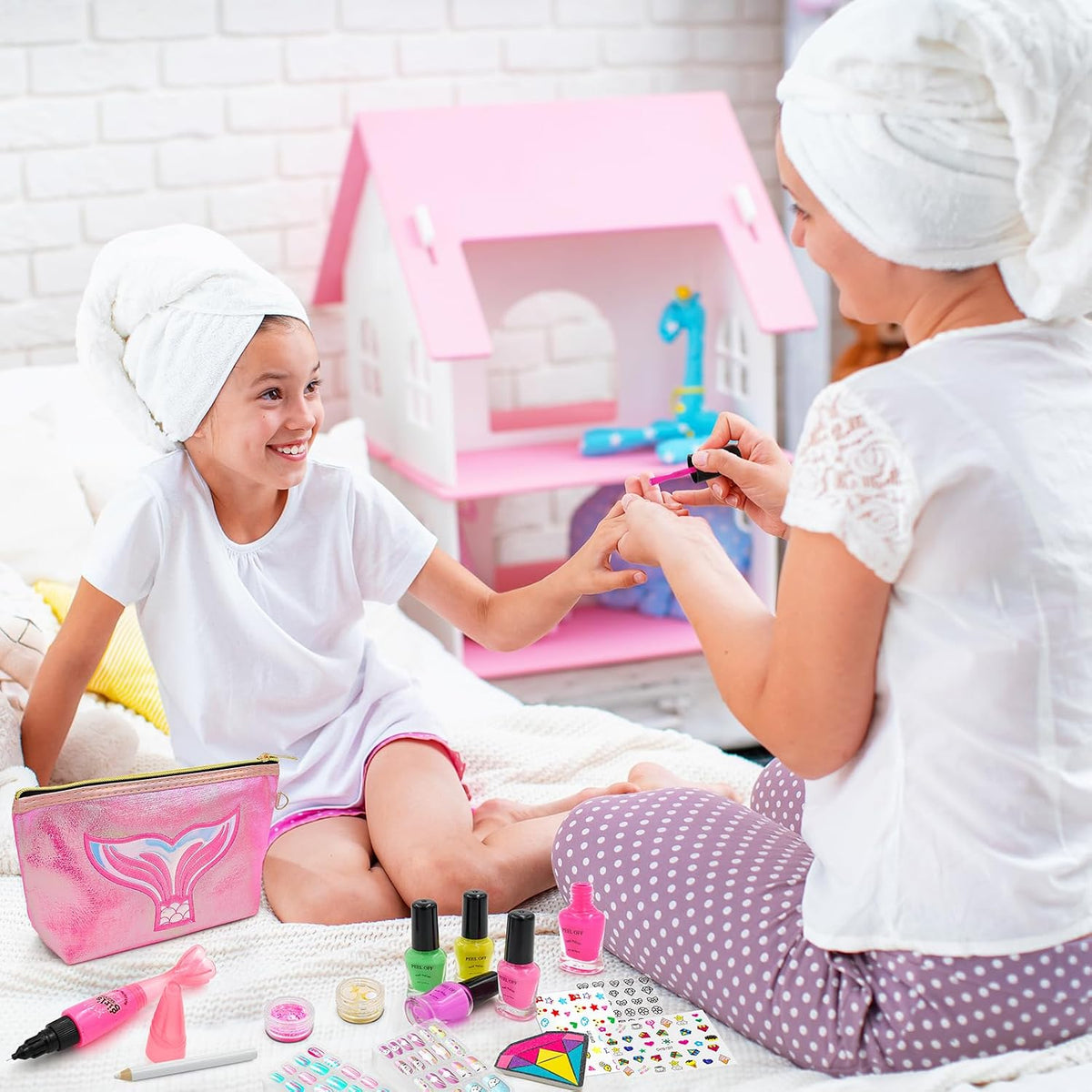 Amagoing Juego de esmaltes de uñas para niñas de 7 a 12 años con se...
