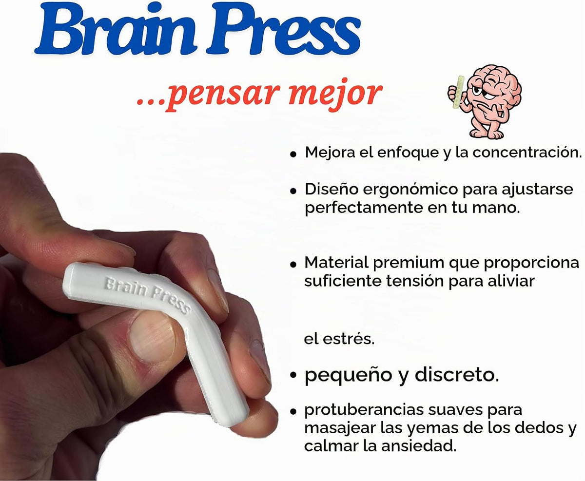 Brain Press - Juguete para ansiedad para adultos, alivio del estrés...
