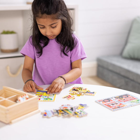 Melissa & Doug - Rompecabezas (en caja) | 48 piezas, cuatro rompeca...