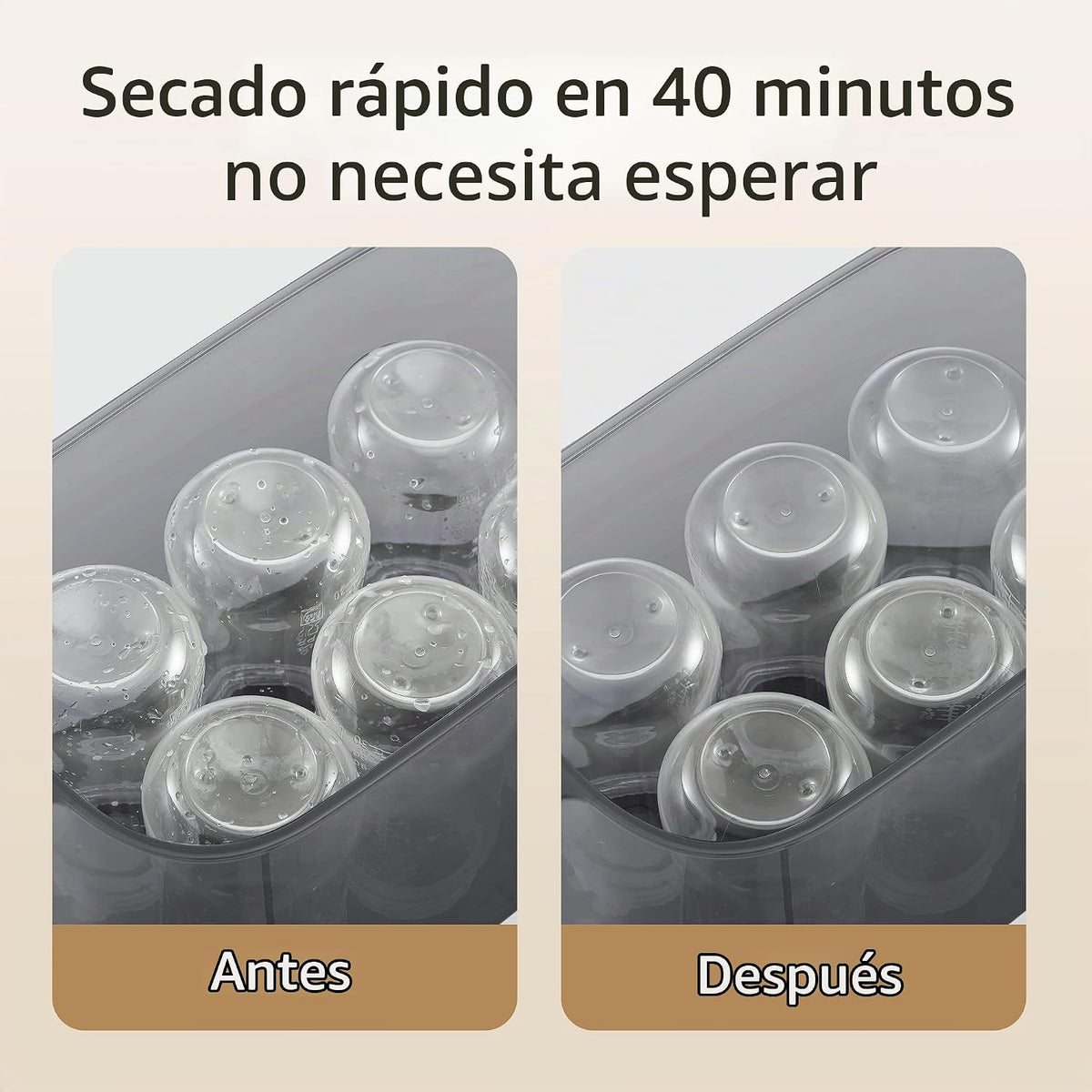 AMZBABYCHEF Vaporizador de biberones, vaporizador y secadora de bot...