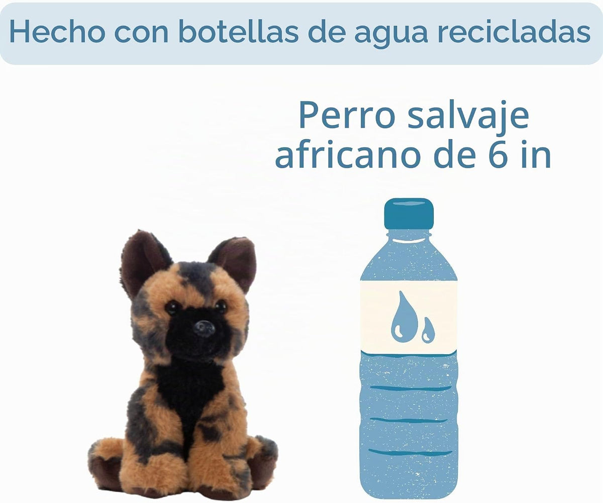 The Petting Zoo Peluche de perro salvaje africano, Babiez, regalos...
