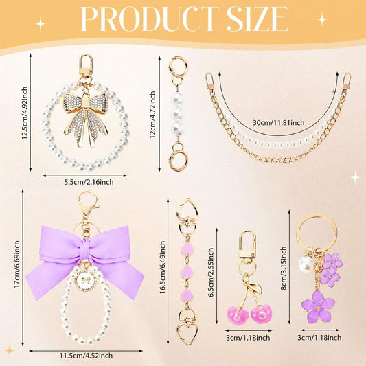 Sylixonae Juego de 7 piezas de accesorios para monedero con extenso...