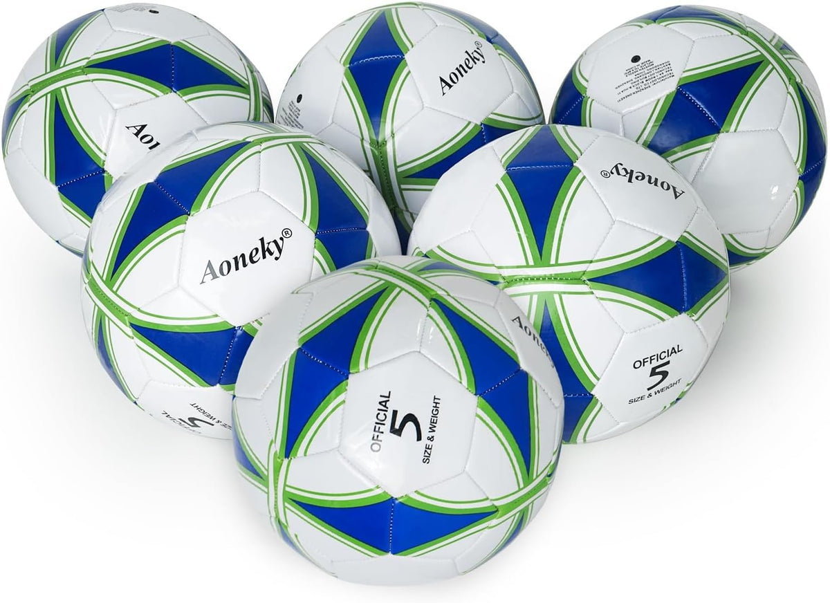 Aoneky Balón de fútbol tradicional de tamaño 5 para adultos, se env...