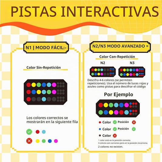 Juego Mastermind electrónico, más de 10,000 desafíos lógicos para 1...