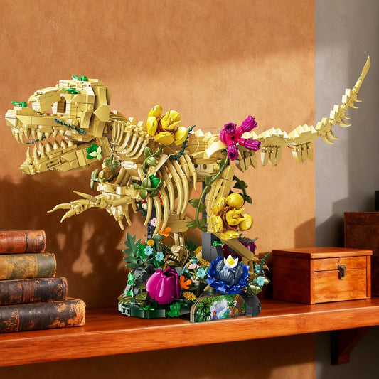 CUBIMANA Juego de construcción de flores fósiles de dinosaurios con...