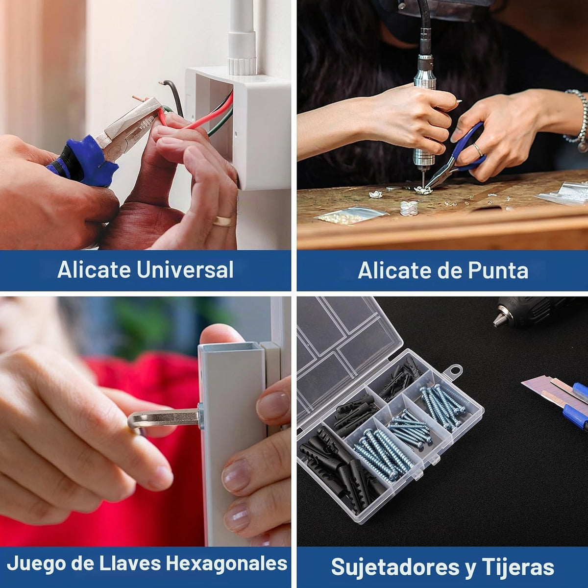 COMOWARE - Juego de herramientas para el hogar con destornillador i...