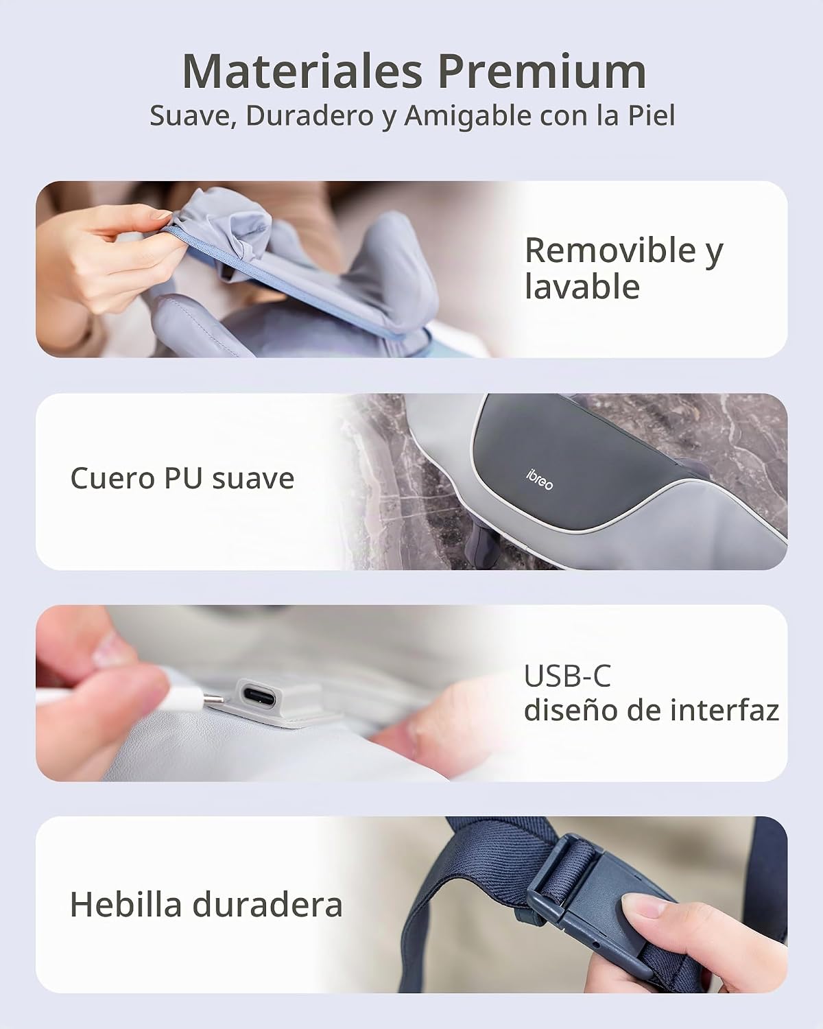 Masajeador Shiatsu Inalámbrico para Cuello y Espalda con Calor, 10...