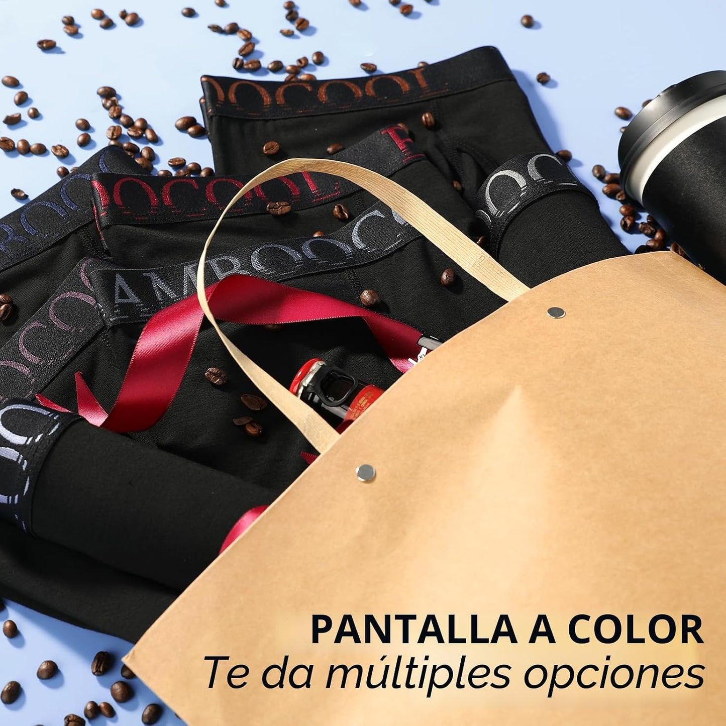 BAMBOO COOL Calzoncillos tipo bóxer ultra ComfortSoft para hombre,...