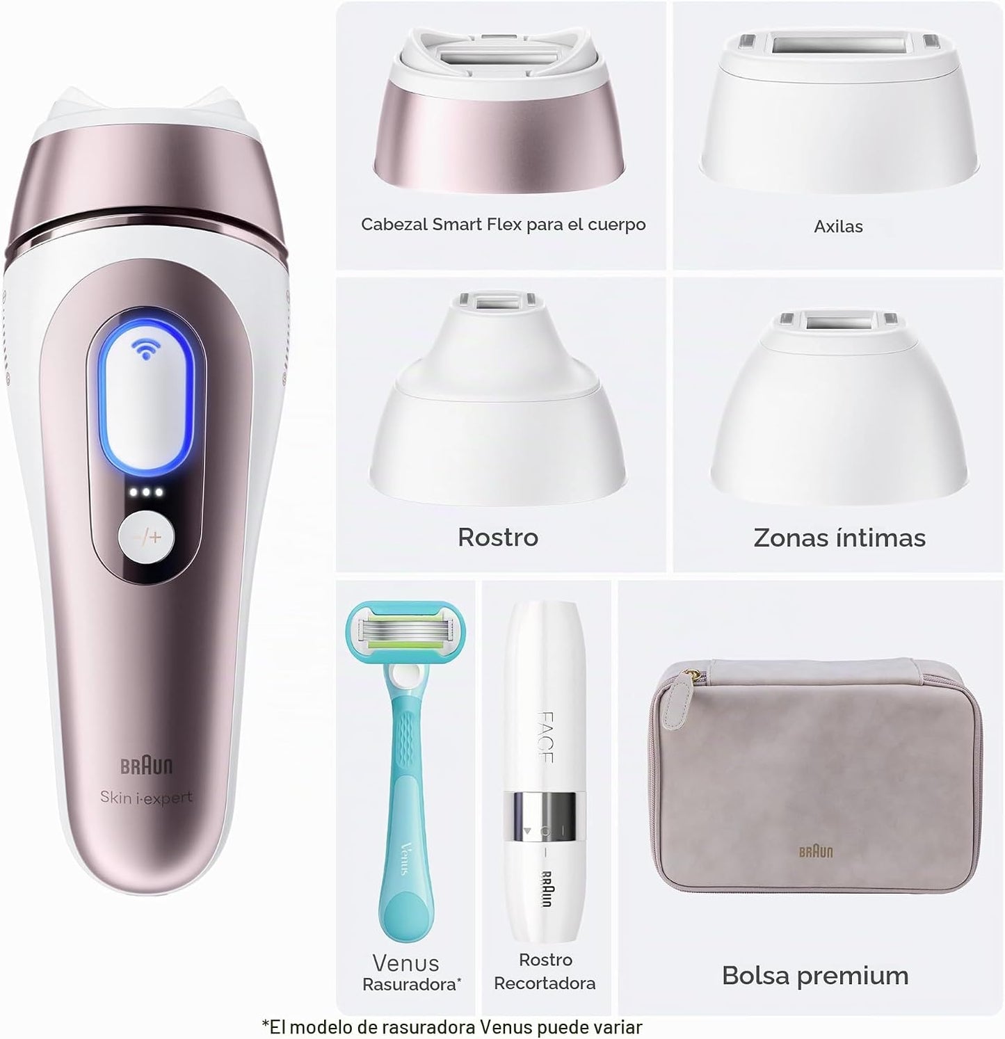 Braun Skin i-Expert Smart IPL PL7219 - Depilación láser para mujere...