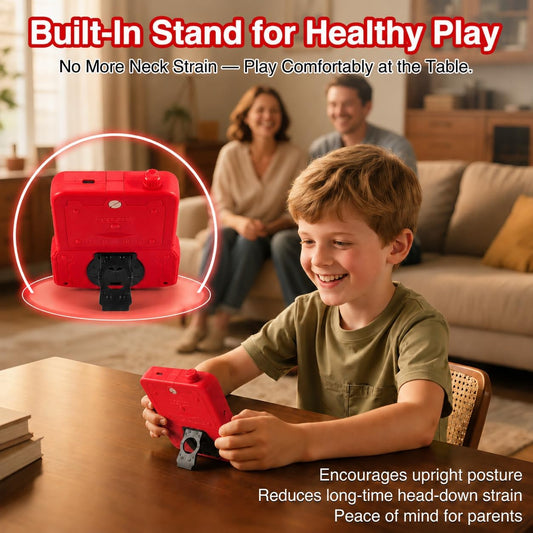 JJFUN Consola de juegos portátil para niños, tema de auto de carrer...