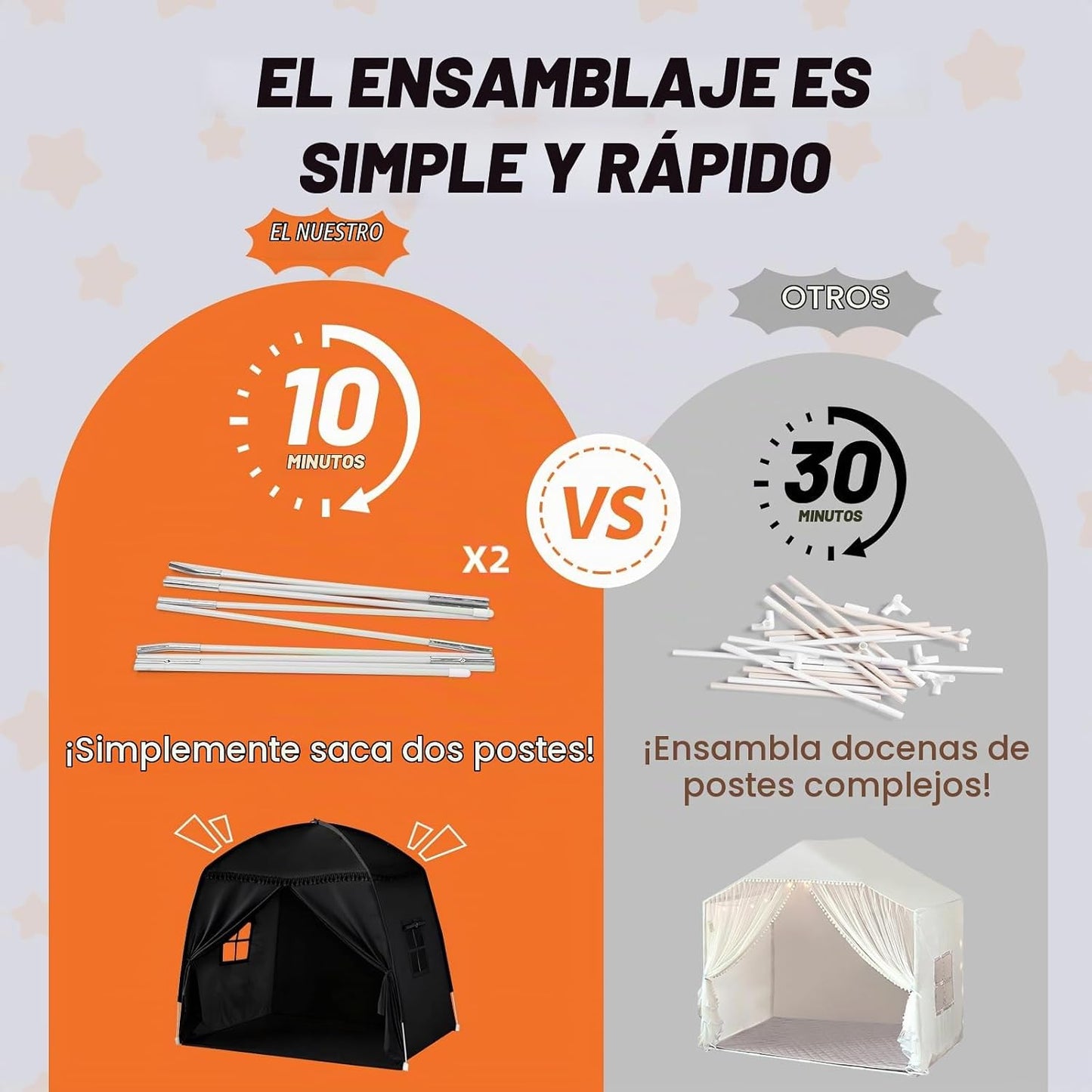 Sumbababy Tienda de campaña grande tipo tipi para niños \u2013 Tien...