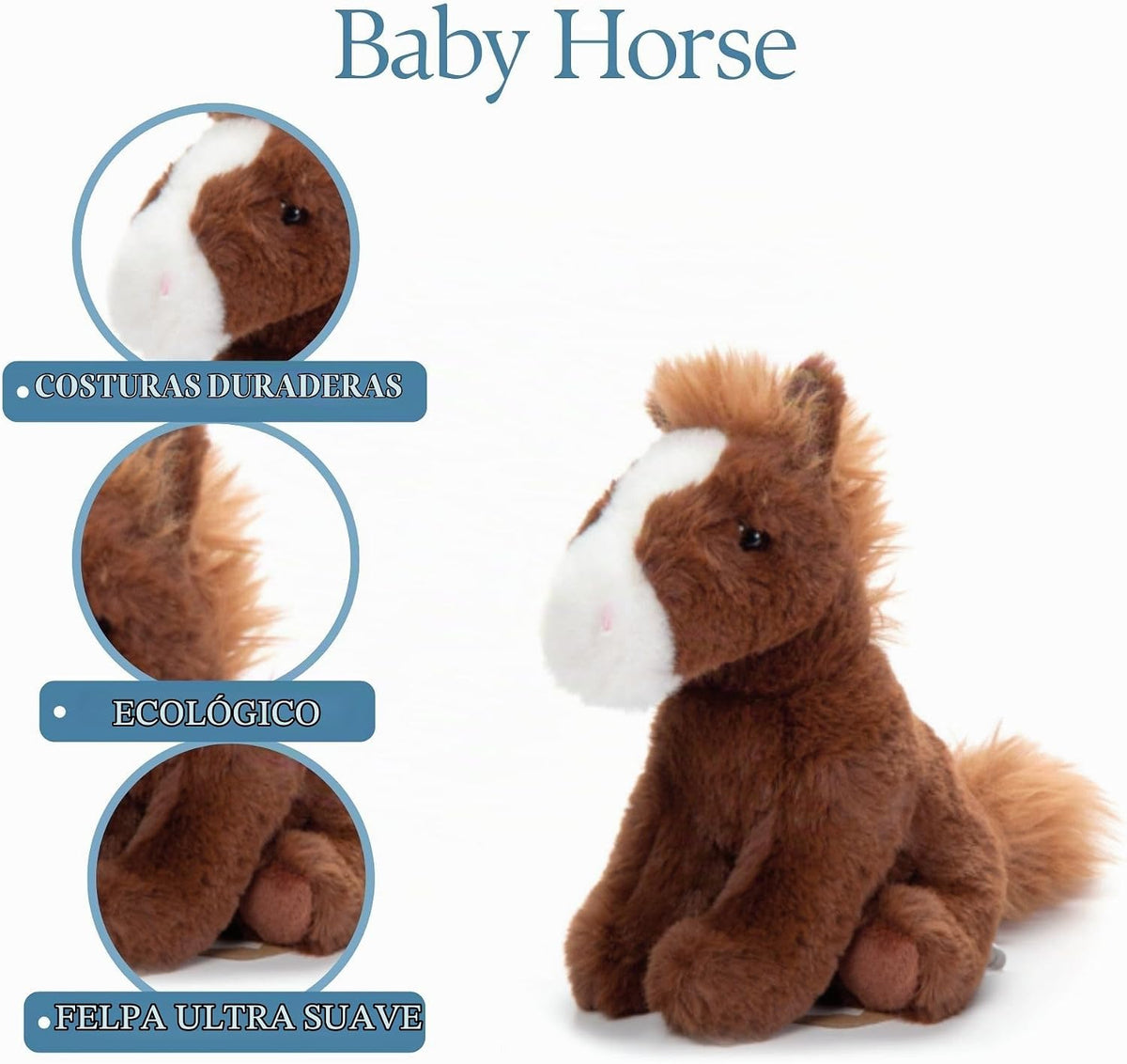 The Petting Zoo Caballo de Peluche, Regalos para Niños, Animales Sa...