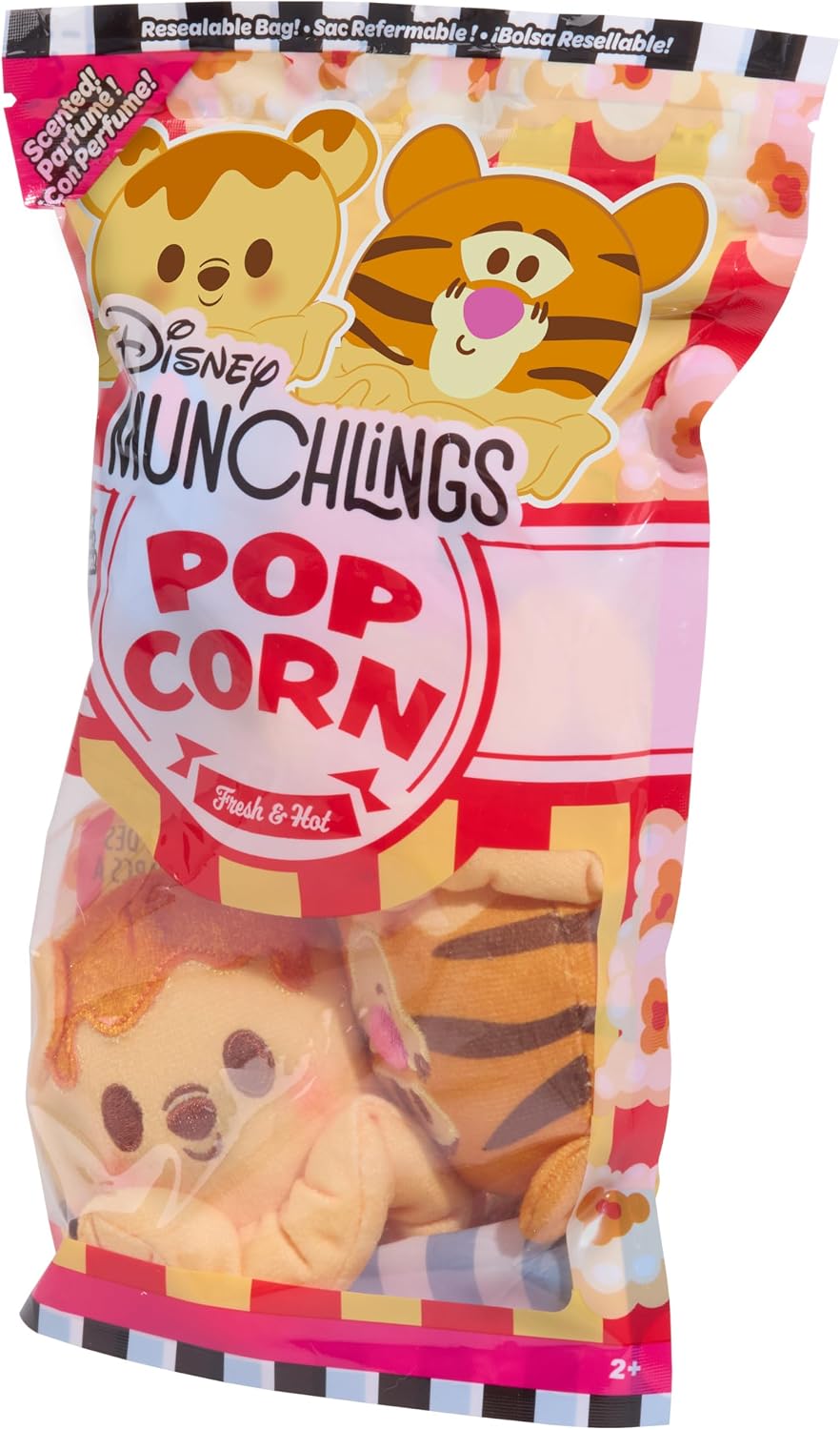 Disney Munchlings - Paquete de aperitivos de peluche de palomitas d...