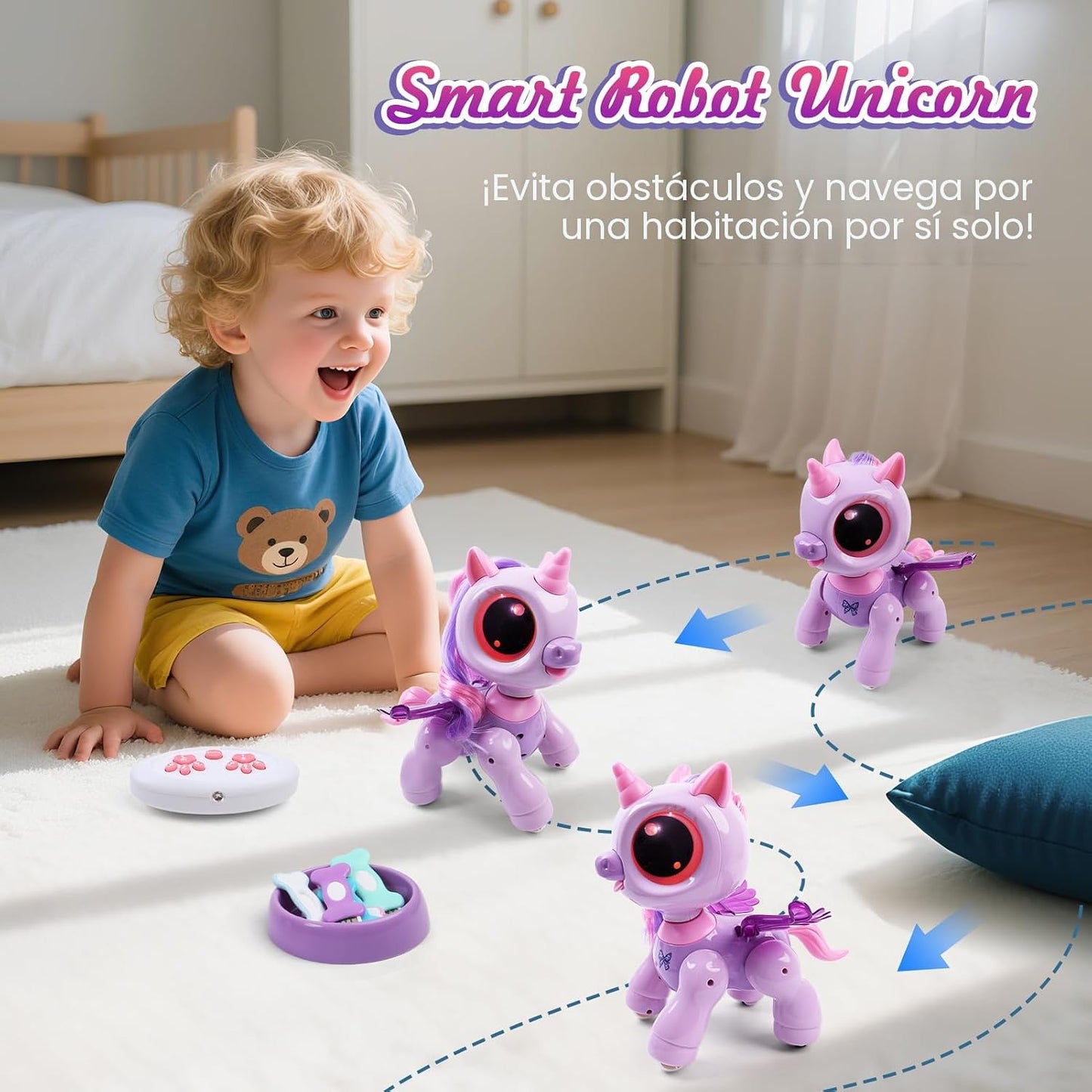 BIRANCO. Juguetes de Robot Unicornio para Niñas de 3-5 años, Mascot...